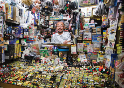 An electronic components shop inside the Radio Market